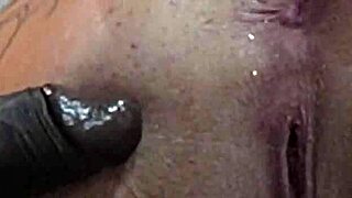 Young woman has fun with well-endowed black man while her husband watches