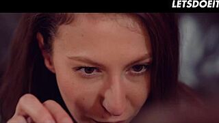 Young Czech lesbian gets her first gushing orgasm