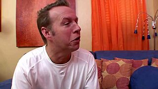 Daddy's girl gets a messy facial from her stepdad