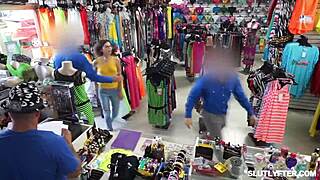 Officer Rusty Nails strips shoplifter Amber Summer in office