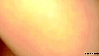 Skinny teen stepdaughter gets loud and wild with stepdad