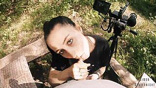 Yo, pro blowjob pov in the middle of nowhere with my girl! Nature’s wild. 🍃