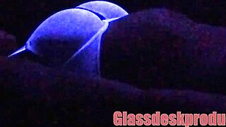 Black-Light Secret Model Caught in Backstage Oral Action on Hidden Cam