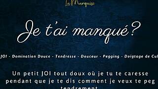 French Audio Porn with Pegging and Jerk Off Instructions