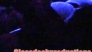 Black-Light Secret Model Caught in Backstage Oral Action on Hidden Cam