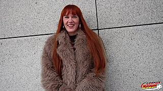 german scout finds skinny tall redhead soley summer for first porn