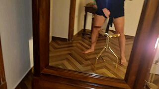 Open your mouth and swallow it all, stepmom tribute with crazy moans!