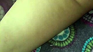 Latina stepmother indulges in solo play with a dildo. Her friend walks in during the steamy moment.