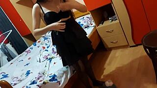 I’m Alone with Stepbrother, Sucking Him Off, and He’s Pounding My Tight Pussy Hard!