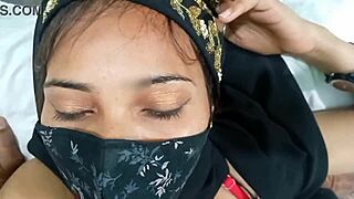 muslim hot girl gets doggy style ass action with hindu boyfriend in homemade clip. they went wild with oral and anal fun!