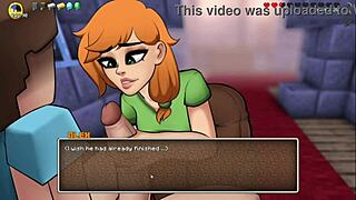Horny Minecraft parody turns hardcore with unfinished game in garage.