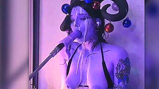 Wow! Devil Girl Filled with Cum Delivers Wild Blowjobs in Costume!