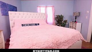 Mydirtyfam - Lucky Stepdad Enjoys Threesome with Hot Teen Stepdaughters Clara Trinity and Chloe Rose
