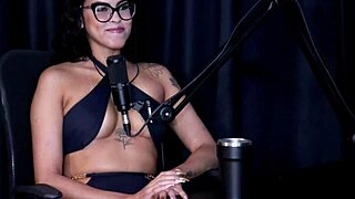 Amateur Latina Nerd In See-Through Lingerie Gets Orgasm From BDSM Handjob And Pussy Lick!