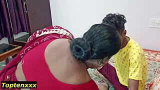 Desi bhabhi enjoys a passionate session with an 18-year-old boy in a romantic encounter.