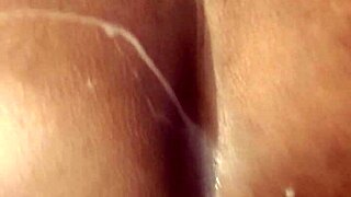 Angry ebony wife straps on to peg humiliated husband in heels at home