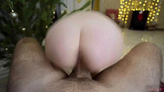 What kind of gift is this? Stepsister gets big dick in her tight pussy instead.