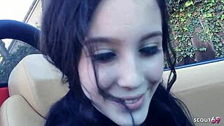 I pick up this black hair teen with big natural saggy tits for her first time fuck. She rides me rough in doggystyle and cowgirl at full porn session.