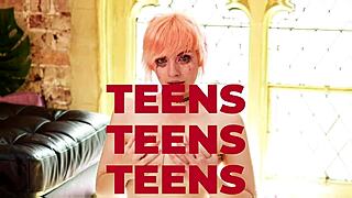 Victoria Greene experiences domination and spanking in college party. Friends join for rough ffm threesome fun.