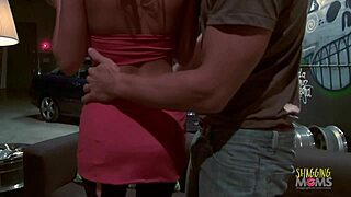 Small boobed blonde gives her boyfriend a blowjob and fingering in front of the camera