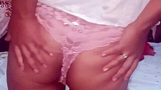 Teenage girl seduces her boyfriend with a sensual dance