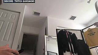 Titfucking and girl stripping on Twitch