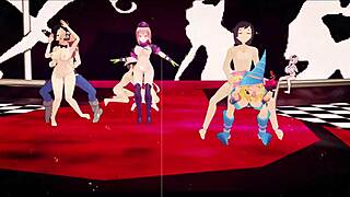 Masturbation and Eroticism in MMD Porn Video