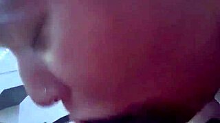 Husband gives wife a deepthroat blowjob on 4th of July