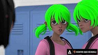 Big Tits Hentai Milf Gets Facial in Classroom