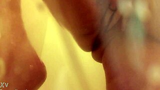 Heather's squirting fingering session turns up the heat
