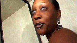 Big-assed black MILF gets picked up and fucked hard