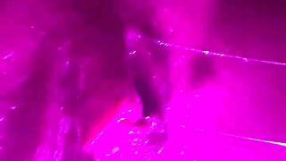 Real amateur couple enjoys a spa session in the hottub