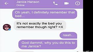 Cartoon lesbian Janice gets naughty on Facebook Messenger