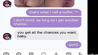Cartoon lesbian Janice gets naughty on Facebook Messenger