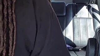 Brown Thick Legs Spread Wide for BBC in Parking Lot KuroyukiExperience