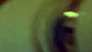 Big cock husband cums hard with my magic wand and messy result
