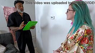 Horny camgirl takes on big cock in uniform roleplay