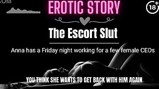 Audio-only experience of a lesbian escort's sensual licking and pussy play