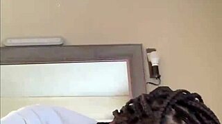 Black amateur takes on a monster cock in a wild and uninhibited scene