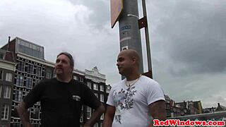 Busty European slut gets doggystyle and jizzed on tits