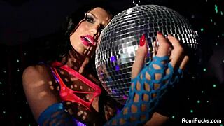 Watch as Romi Rain, a stunning pornstar, pleasures herself with her wet pussy