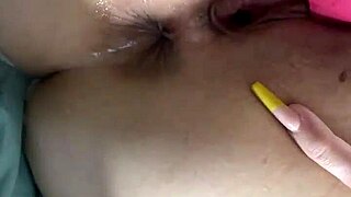 Amateur couple enjoys anal play with toys and anal fucking