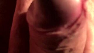 Monster cock gets a sensual hand treatment in this mature porn video
