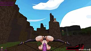 Deepthroat sex and 3D graphics in Slooter's Doom porn game