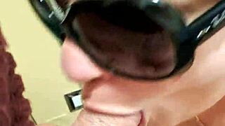 Italian couple enjoys a hidden camera facial and blowjob