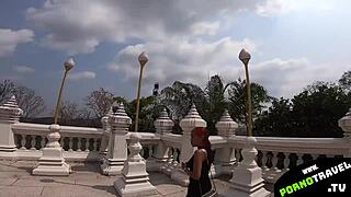 Sensual Asian couple enjoys passionate lovemaking