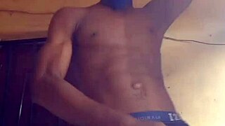 Amateur gay dancer gets a handjob and bareback creampie