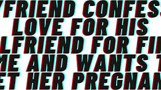 Intimate audio recording of a loving couple's romantic and sensual encounter