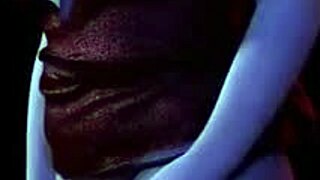 Hentai striptease and 3D cuddling with a curvy wife