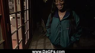 Jayden's homemade interracial blowjob with an ebony amateur